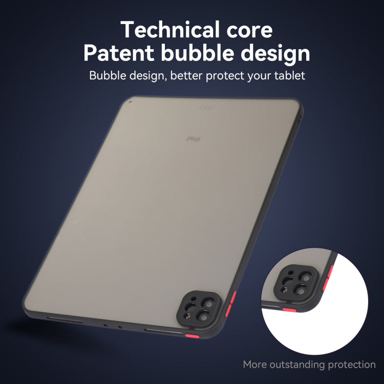 For iPad Pro 13 2024 Skin Feel 2 in 1 PC Hybrid TPU Tablet Case(Black) - iPad Pro 13 2024 Cases by PMC TechLife | Online Shopping South Africa | PMC TechLife | Buy Now Pay Later Mobicred