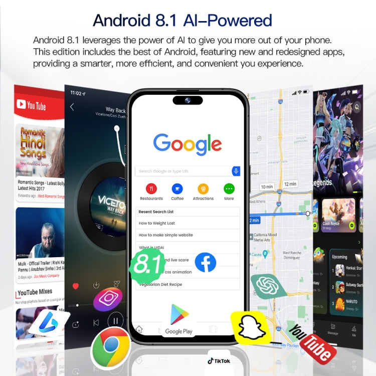 i15 Pro Max / Q5, 2GB+16GB, 6.5 inch Screen, Face Identification, Android 8.1 MTK6580P Quad Core, Network: 3G, Dual SIM(Titanium Black) -  by PMC TechLife | Online Shopping South Africa | PMC TechLife