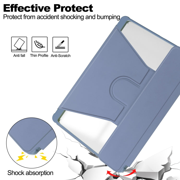 For iPad Air 13 2024 Transparent Rotation Smart Leather Tablet Case(Lavender) - iPad Air 13 2024 Cases by PMC TechLife | Online Shopping South Africa | PMC TechLife | Buy Now Pay Later Mobicred