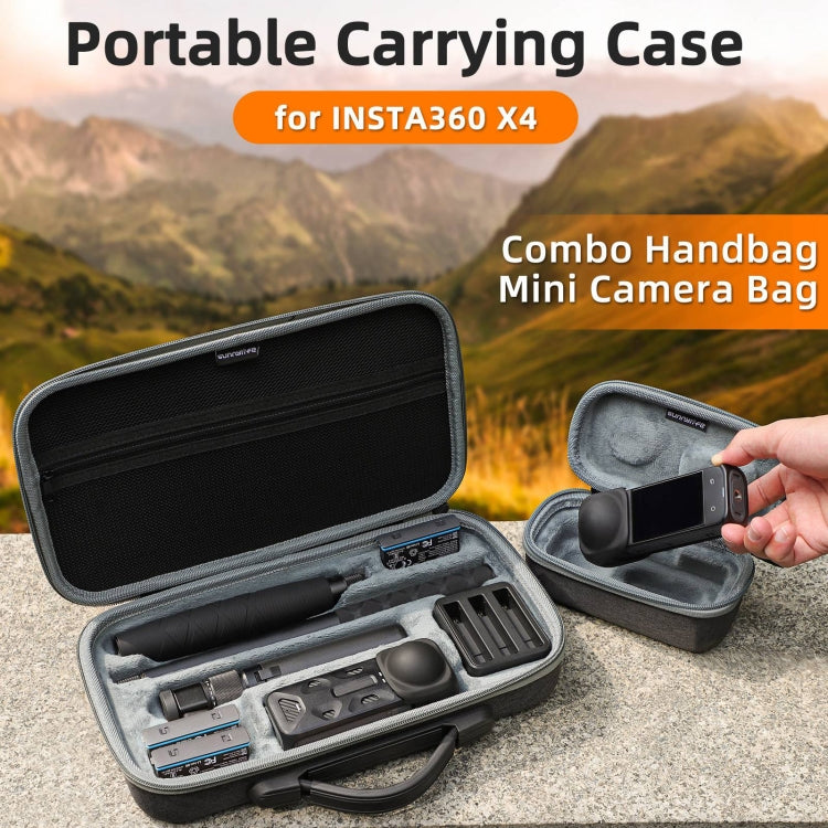 For Insta360 X4 / X5 Sunnylife Carrying Case Handbag, Model:X4-B812 Mini Camera Bag - free shipping - PMC TechLife - Order now!