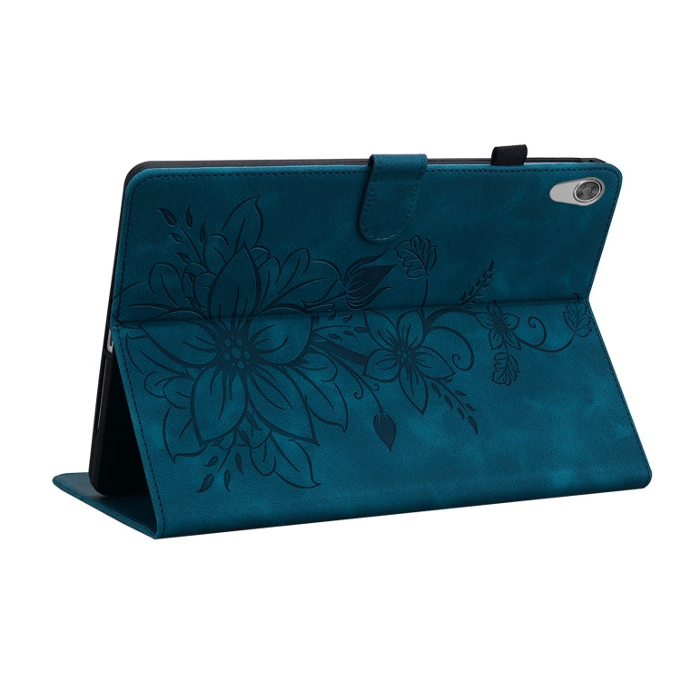 For Lenovo Tab M10 HD Gen2 Lily Embossed Leather Tablet Case(Dark Blue) - free shipping - PMC TechLife - Order now!