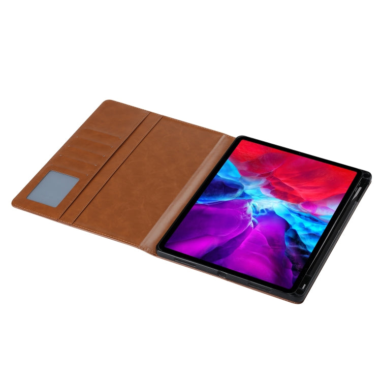 For iPad Pro 11 2024 Knead Skin Texture Horizontal Flip Leather Smart Tablet Case(Brown) - iPad Pro 11 2024 Cases by PMC Jewellery | Online Shopping South Africa | PMC Jewellery | Buy Now Pay Later Mobicred