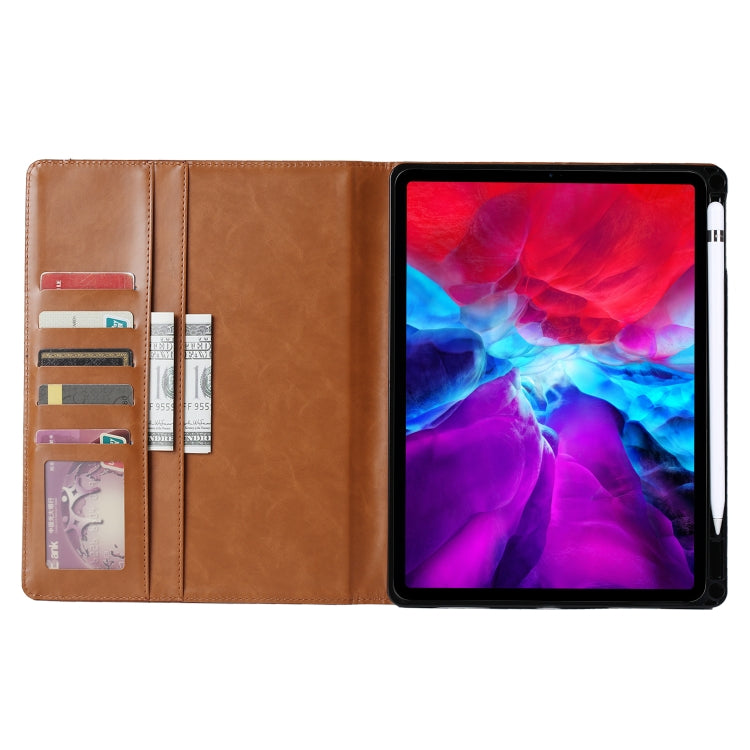 For iPad Pro 11 2024 Knead Skin Texture Horizontal Flip Leather Smart Tablet Case(Brown) - iPad Pro 11 2024 Cases by PMC Jewellery | Online Shopping South Africa | PMC Jewellery | Buy Now Pay Later Mobicred