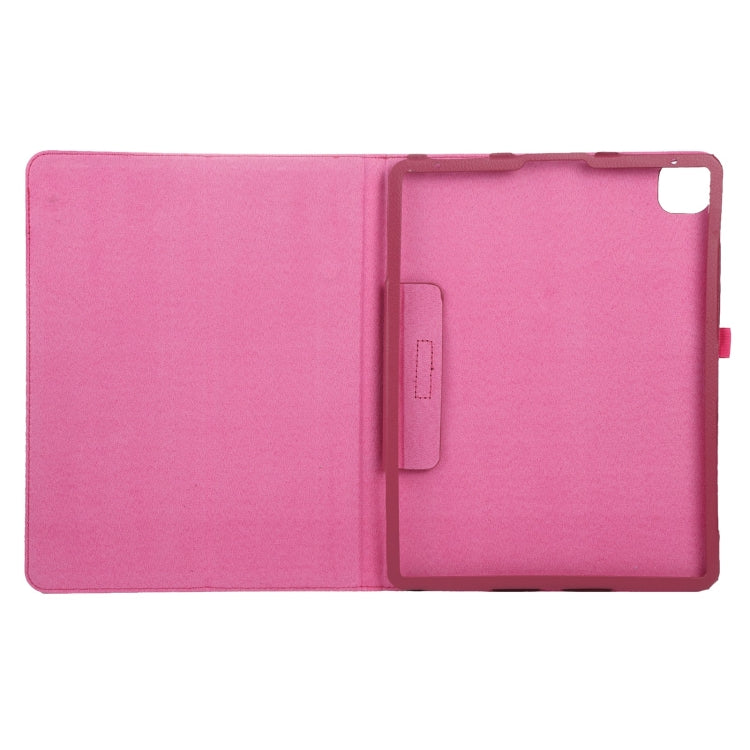 For iPad Air 11 2025 / 2024 Litchi Texture Solid Color Leather Tablet Case(Rose Red) - iPad Air 11 2025 / 2024 Cases by PMC TechLife | Online Shopping South Africa | PMC TechLife | Buy Now Pay Later Mobicred