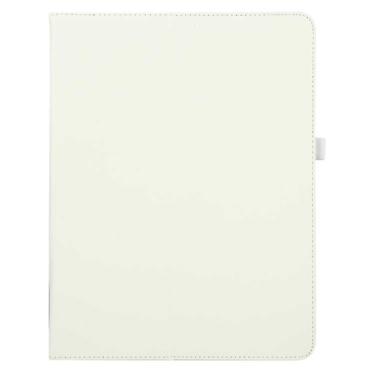 For iPad Air 11 2024 Litchi Texture Solid Color Leather Tablet Case(White) - iPad Air 11 2024 Cases by PMC Jewellery | Online Shopping South Africa | PMC Jewellery | Buy Now Pay Later Mobicred