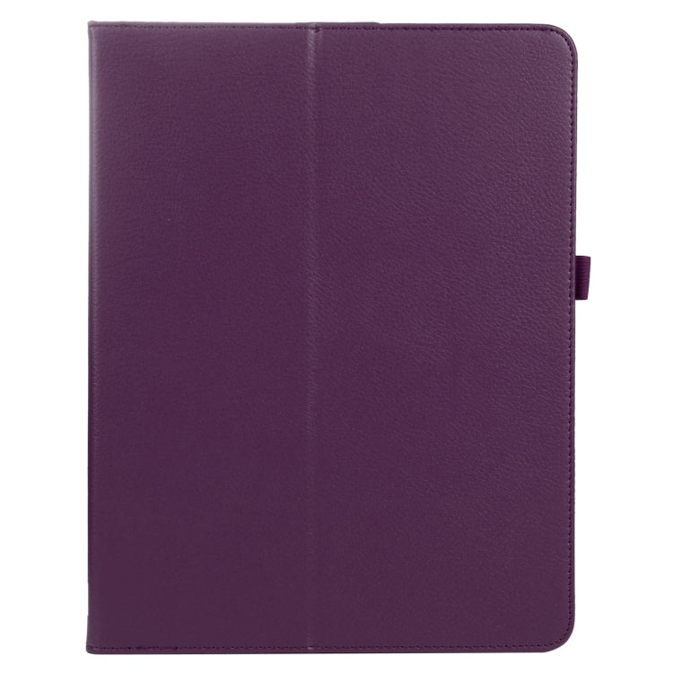 For iPad Pro 11 2024 Litchi Texture Solid Color Leather Tablet Case(Purple) - iPad Pro 11 2024 Cases by PMC TechLife | Online Shopping South Africa | PMC TechLife | Buy Now Pay Later Mobicred