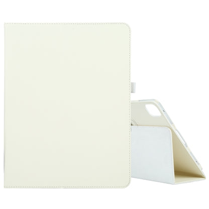 For iPad Pro 13 2024 Litchi Texture Solid Color Leather Tablet Case(White) - iPad Pro 13 2024 Cases by PMC Jewellery | Online Shopping South Africa | PMC Jewellery | Buy Now Pay Later Mobicred