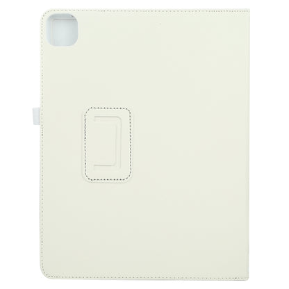 For iPad Pro 13 2024 Litchi Texture Solid Color Leather Tablet Case(White) - iPad Pro 13 2024 Cases by PMC Jewellery | Online Shopping South Africa | PMC Jewellery | Buy Now Pay Later Mobicred