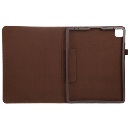 For iPad Pro 13 2024 Litchi Texture Solid Color Leather Tablet Case(Brown) - iPad Pro 13 2024 Cases by PMC Jewellery | Online Shopping South Africa | PMC Jewellery | Buy Now Pay Later Mobicred