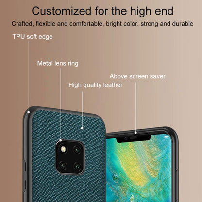 For Huawei Mate 60 Cross Texture PU Leather Phone Case(Dark Green) - Huawei Cases by PMC Jewellery | Online Shopping South Africa | PMC Jewellery | Buy Now Pay Later Mobicred