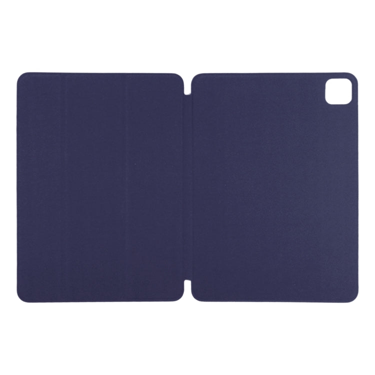 For iPad Pro 13 2024 Double-sided Clip Non-buckle Magnetic PU Smart Tablet Case(Dark Blue) - iPad Air 13 2024 Cases by PMC Jewellery | Online Shopping South Africa | PMC Jewellery | Buy Now Pay Later Mobicred