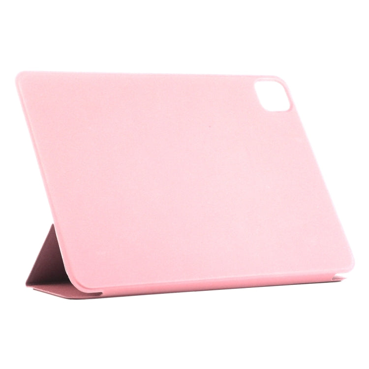 For iPad Pro 11 2024 Double-sided Clip Non-buckle Magnetic PU Smart Tablet Case(Rose Gold) - iPad Pro 11 2024 Cases by PMC Jewellery | Online Shopping South Africa | PMC Jewellery | Buy Now Pay Later Mobicred