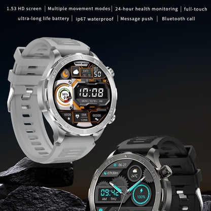 DK67 1.53 inch IP67 BT 5.0 Fitness Sport Smart Watch, Support Bluetooth Call / Sleep / Blood Oxygen / Heart Rate / Blood Pressure Health Monitor(Orange) - Smart Watches by PMC Jewellery | Online Shopping South Africa | PMC Jewellery | Buy Now Pay Later Mobicred