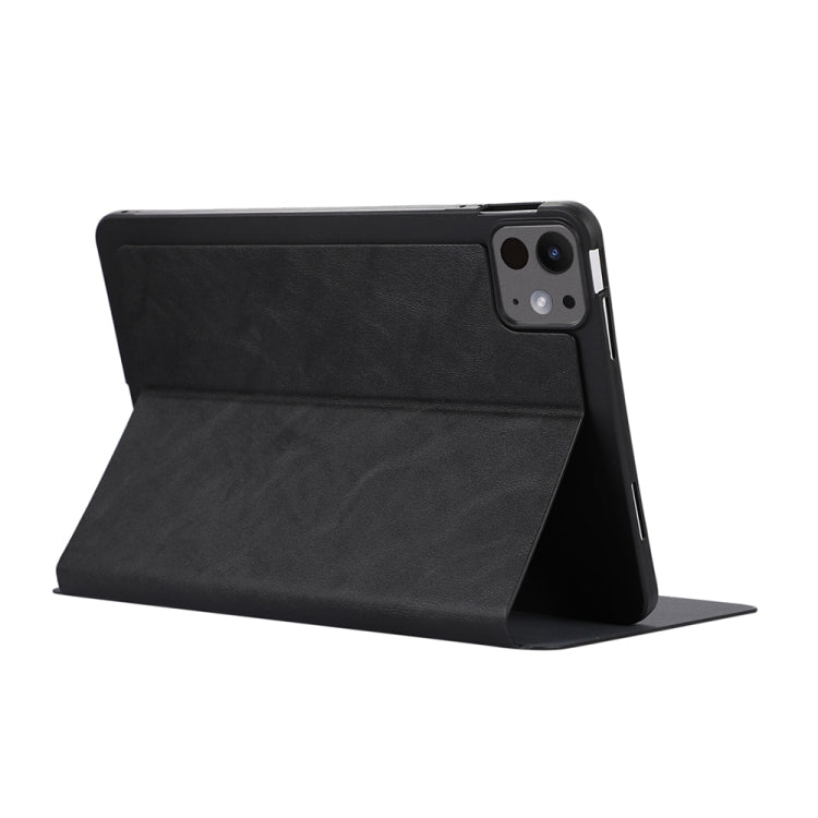 For iPad Pro 11 2024 TPU Flip Tablet Protective Leather Case(Black) - iPad Pro 11 2024 Cases by PMC TechLife | Online Shopping South Africa | PMC TechLife | Buy Now Pay Later Mobicred