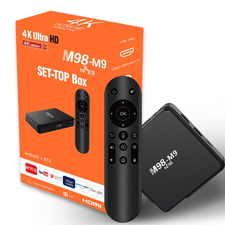 M98-M9 Quad-core ARM Cortex-A53 WiFi Bluetooth 4K HD Android TV Box, RAM:2GB+8GB(UK Plug) - Allwinner H3 by PMC TechLife | Online Shopping South Africa | PMC TechLife | Buy Now Pay Later Mobicred