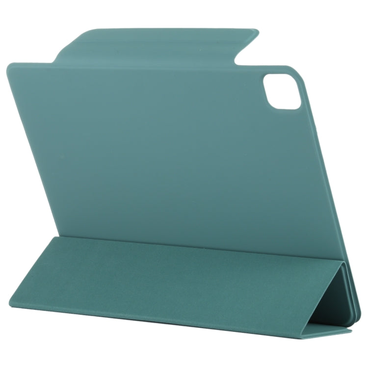 For iPad Pro 13 2024 Double-sided Clip Fixed Buckle Magnetic PU Leather Smart Tablet Case(Green) - iPad Pro 13 2024 Cases by PMC Jewellery | Online Shopping South Africa | PMC Jewellery | Buy Now Pay Later Mobicred