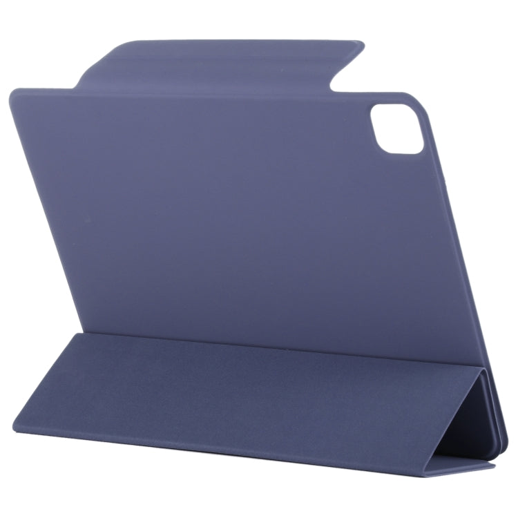 For iPad Pro 13 2024 Double-sided Clip Fixed Buckle Magnetic PU Leather Smart Tablet Case(Dark Blue) - iPad Pro 13 2024 Cases by PMC TechLife | Online Shopping South Africa | PMC TechLife | Buy Now Pay Later Mobicred