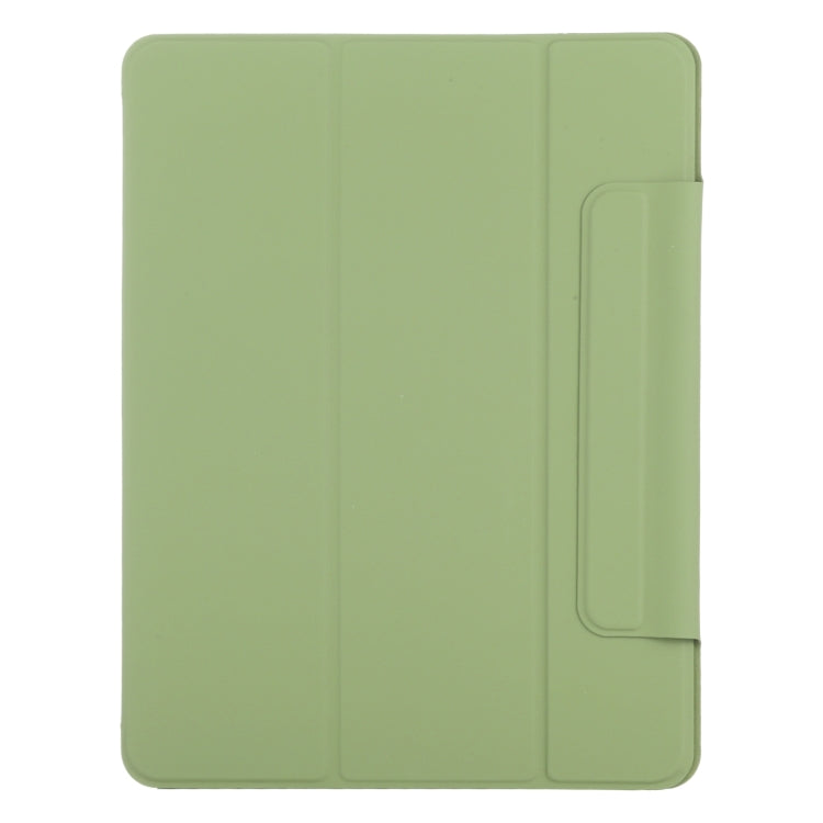 For iPad Pro 13 2024 Double-sided Clip Fixed Buckle Magnetic PU Leather Smart Tablet Case(Grass Green) - iPad Pro 13 2024 Cases by PMC TechLife | Online Shopping South Africa | PMC TechLife | Buy Now Pay Later Mobicred