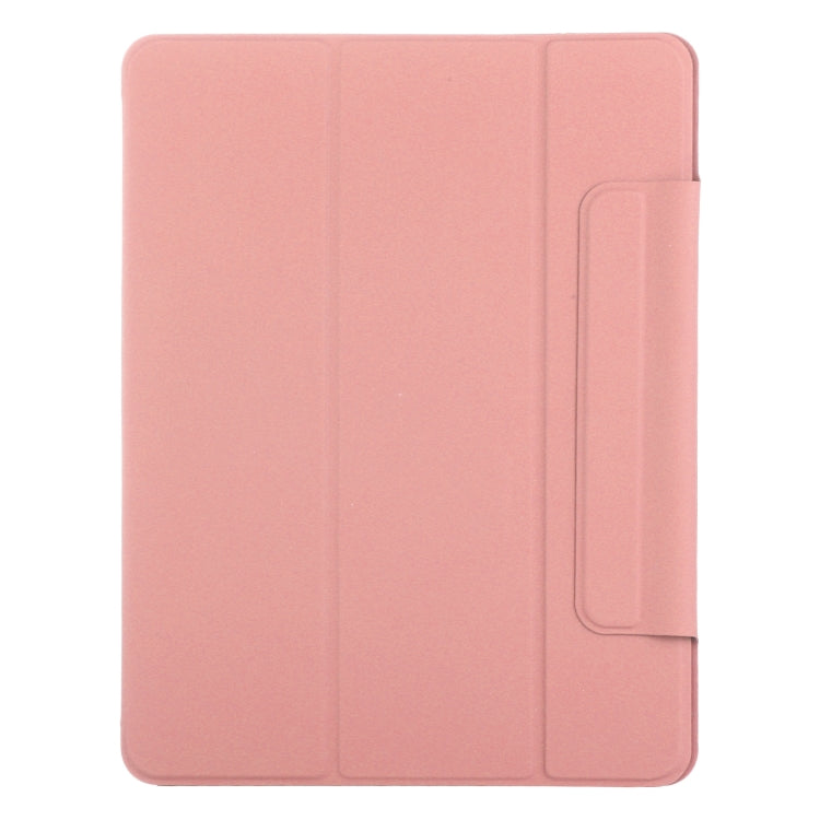 For iPad Air 11 2024 Double-sided Clip Fixed Buckle Magnetic PU Leather Smart Tablet Case(Pink) - iPad Air 11 2024 Cases by PMC Jewellery | Online Shopping South Africa | PMC Jewellery | Buy Now Pay Later Mobicred