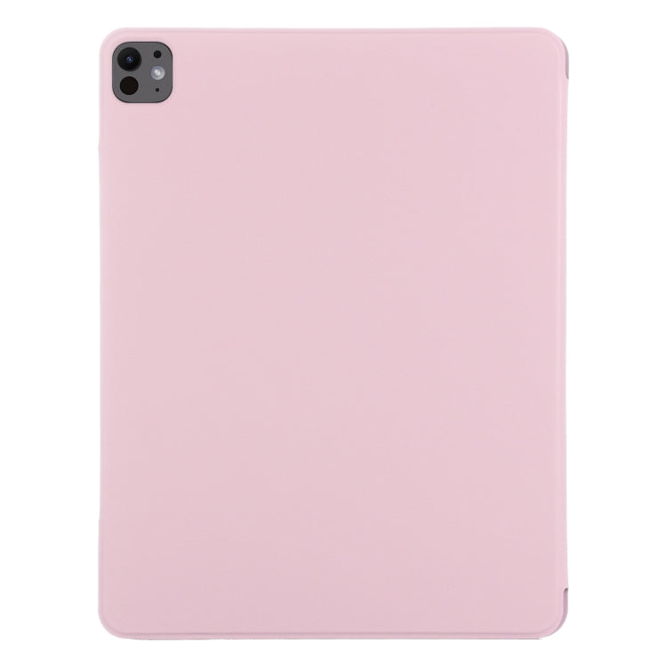 For iPad Pro 11 2024 Double-sided Clip Fixed Buckle Magnetic PU Leather Smart Tablet Case(Rose Gold) - iPad Pro 11 2024 Cases by PMC TechLife | Online Shopping South Africa | PMC TechLife | Buy Now Pay Later Mobicred