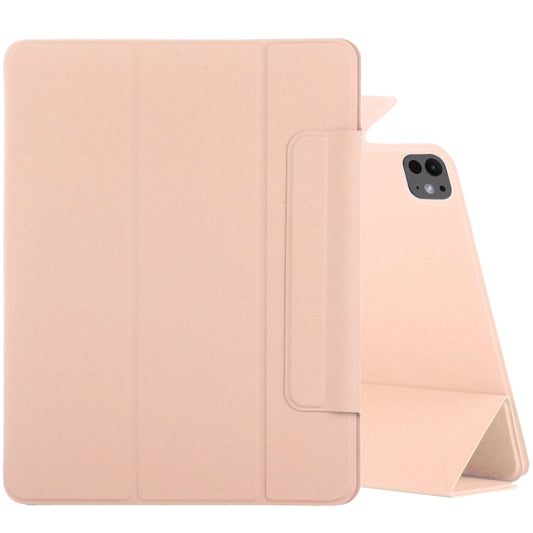 For iPad Pro 11 2024 Double-sided Clip Fixed Buckle Magnetic PU Leather Smart Tablet Case(Gold) - iPad Pro 11 2024 Cases by PMC Jewellery | Online Shopping South Africa | PMC Jewellery | Buy Now Pay Later Mobicred