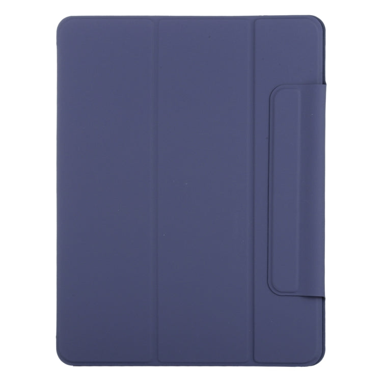 For iPad Air 13 2024 Double-sided Clip Fixed Buckle Magnetic PU Leather Smart Tablet Case(Dark Blue) - iPad Air 13 2024 Cases by PMC Jewellery | Online Shopping South Africa | PMC Jewellery | Buy Now Pay Later Mobicred