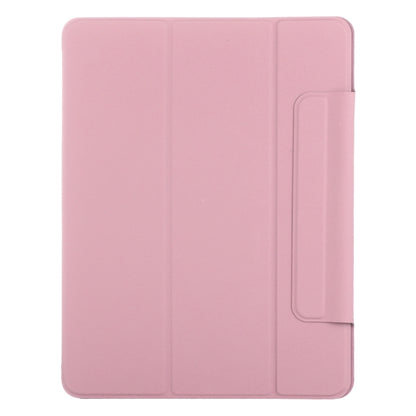 For iPad Air 13 2024 Double-sided Clip Fixed Buckle Magnetic PU Leather Smart Tablet Case(Light Pink) - iPad Air 13 2024 Cases by PMC Jewellery | Online Shopping South Africa | PMC Jewellery | Buy Now Pay Later Mobicred