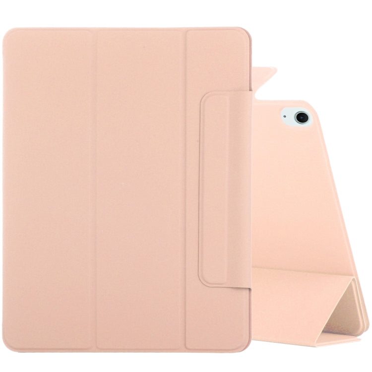 For iPad Air 13 2024 Double-sided Clip Fixed Buckle Magnetic PU Leather Smart Tablet Case(Gold) - iPad Air 13 2024 Cases by PMC Jewellery | Online Shopping South Africa | PMC Jewellery | Buy Now Pay Later Mobicred
