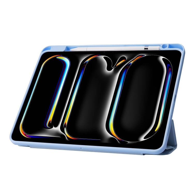 For iPad Pro 13 2024 Deformation Transparent Acrylic Leather Tablet Case(Black) - iPad Pro 13 2024 Cases by PMC TechLife | Online Shopping South Africa | PMC TechLife | Buy Now Pay Later Mobicred