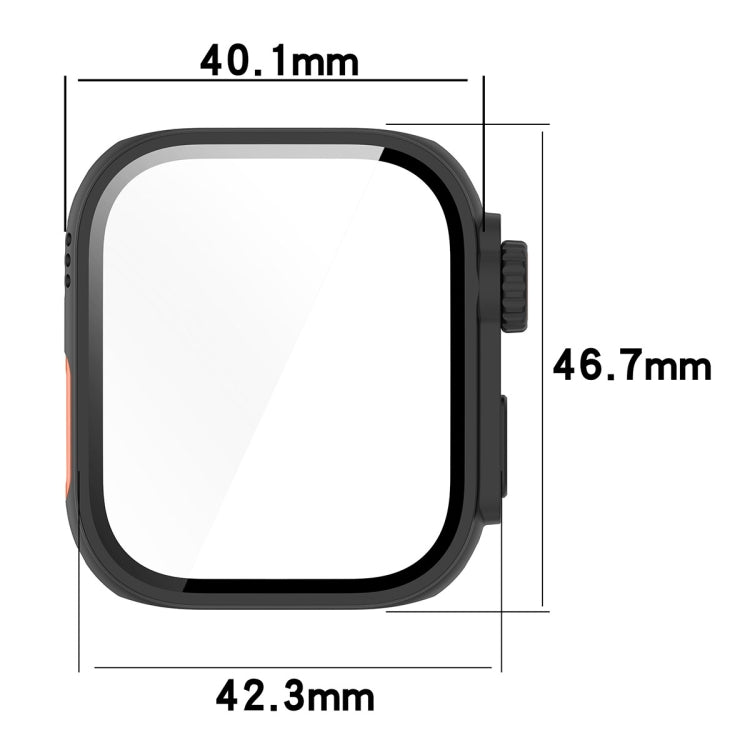 For Huawei Watch Fit3 PC + Tempered Glass Film Full Coverage Watch Protective Case(Midnight Blue) - Watch Cases by PMC TechLife | Online Shopping South Africa | PMC TechLife | Buy Now Pay Later Mobicred