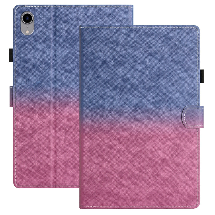 For iPad Pro 11 2024 Stitching Gradient Smart Leather Tablet Case(Blue Rose) - iPad Pro 11 2024 Cases by PMC TechLife | Online Shopping South Africa | PMC TechLife | Buy Now Pay Later Mobicred