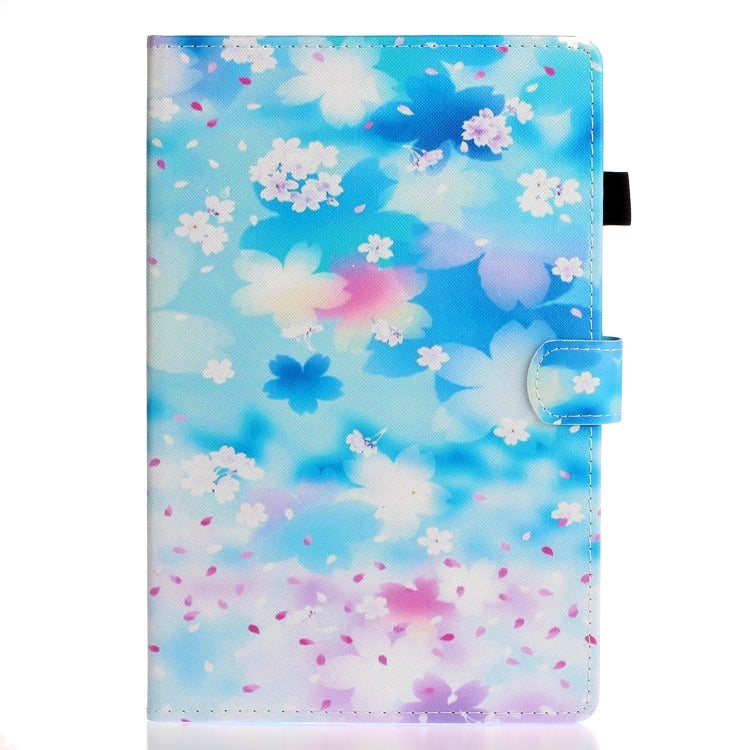 For iPad Pro 11 2024 Coloured Drawing Stitching Smart Leather Tablet Case(Petal Rain) - iPad Pro 11 2024 Cases by PMC TechLife | Online Shopping South Africa | PMC TechLife | Buy Now Pay Later Mobicred
