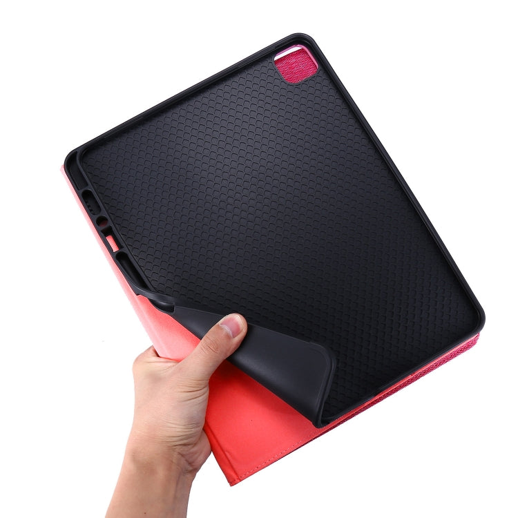 For iPad Air 11 2025 / 2024 Fabric Leather Tablet Case(Red) - iPad Air 11 2025 / 2024 Cases by PMC TechLife | Online Shopping South Africa | PMC TechLife | Buy Now Pay Later Mobicred