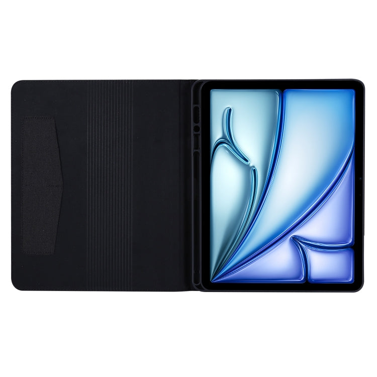 For iPad Air 13 2024 Fabric Leather Tablet Case(Black) - iPad Air 13 2024 Cases by PMC TechLife | Online Shopping South Africa | PMC TechLife | Buy Now Pay Later Mobicred