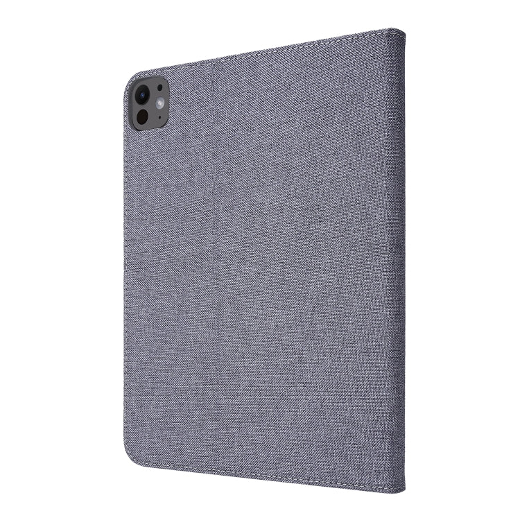 For iPad Pro 11 2024 Fabric Leather Tablet Case(Grey) - iPad Pro 11 2024 Cases by PMC TechLife | Online Shopping South Africa | PMC TechLife | Buy Now Pay Later Mobicred