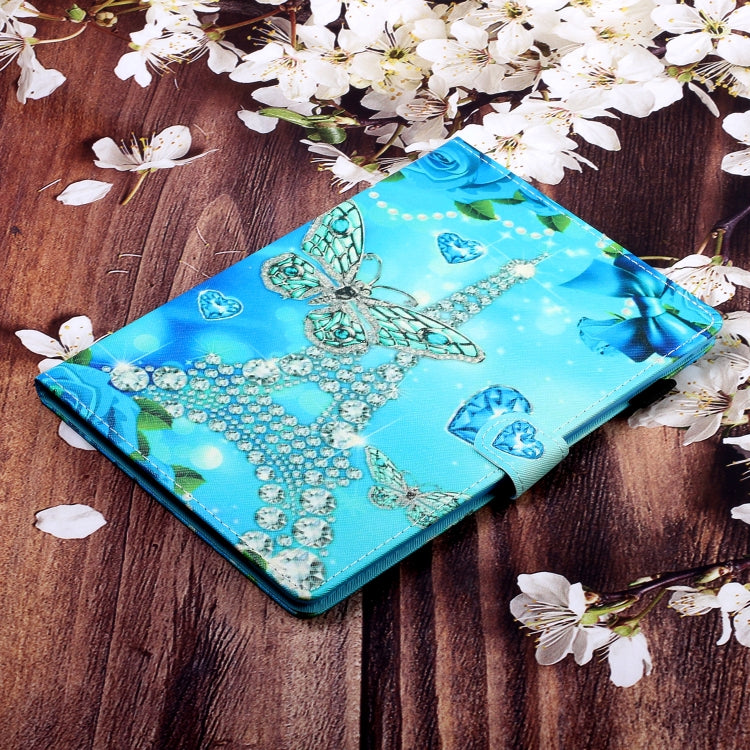 For iPad Pro 11 2024 Coloured Drawing Stitching Smart Leather Tablet Case(Butterfly Tower) - iPad Pro 11 2024 Cases by PMC TechLife | Online Shopping South Africa | PMC TechLife | Buy Now Pay Later Mobicred