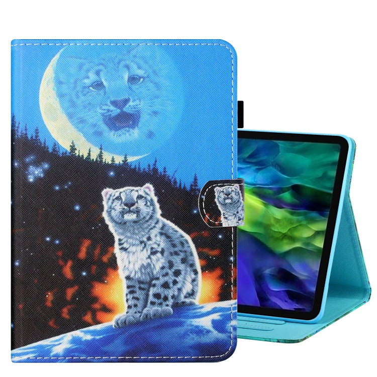 For iPad Pro 11 2024 Coloured Drawing Stitching Smart Leather Tablet Case(Moon Tiger) - iPad Pro 11 2024 Cases by PMC Jewellery | Online Shopping South Africa | PMC Jewellery | Buy Now Pay Later Mobicred