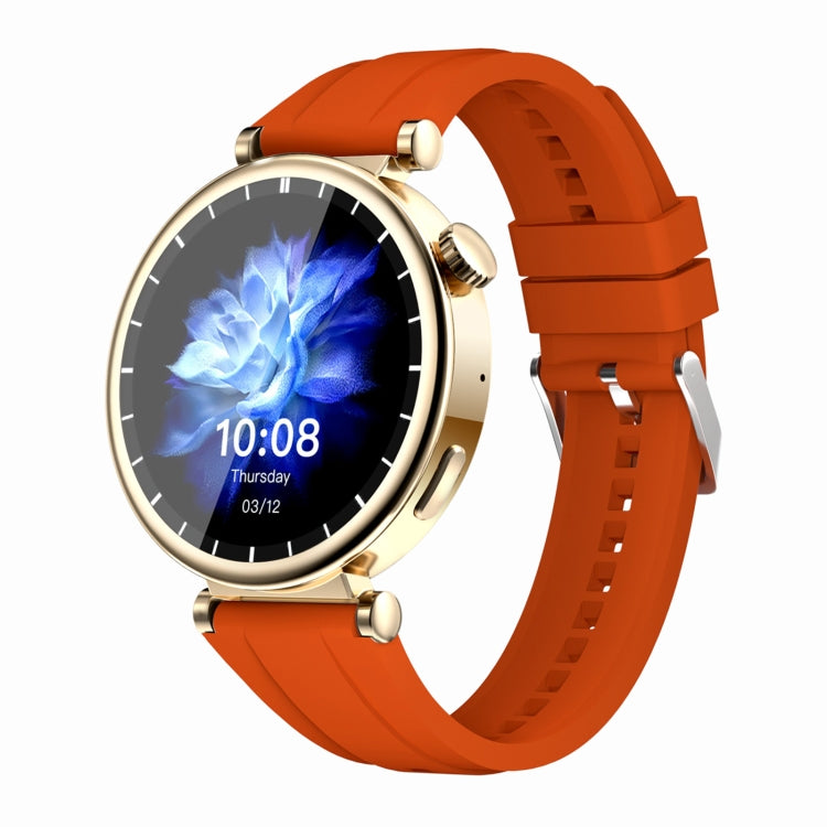 WS520 1.28 inch IP67 Sport Smart Watch, Support Bluetooth Call / Sleep / Blood Oxygen / Heart Rate / Blood Pressure Health Monitor(Gold+Orange) - Smart Watches by PMC Jewellery | Online Shopping South Africa | PMC Jewellery | Buy Now Pay Later Mobicred