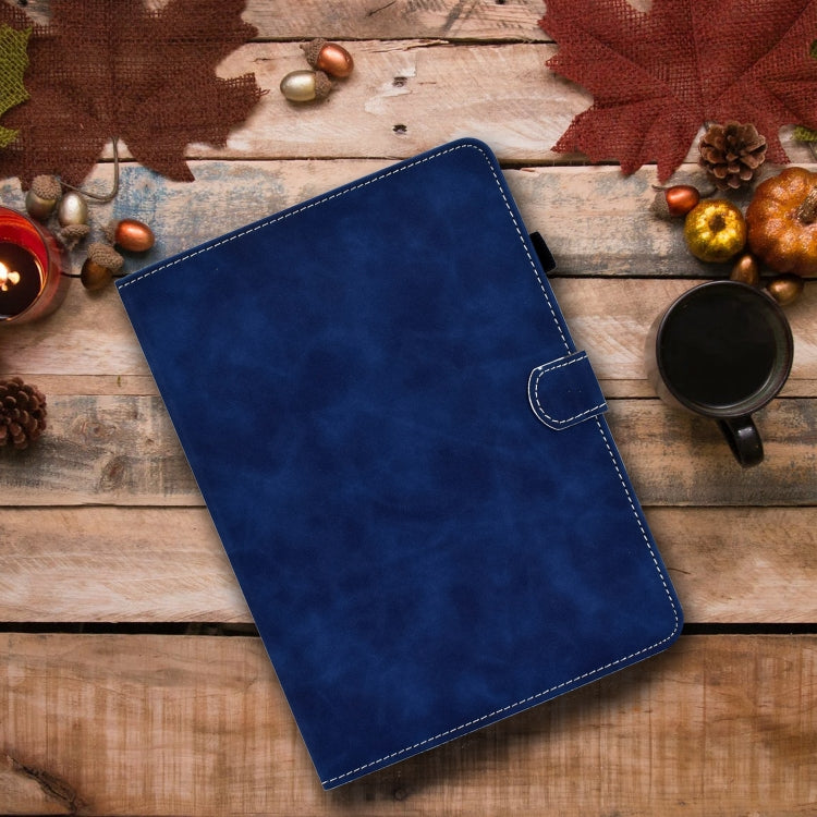 For iPad Pro 11 2024 Cowhide Texture Tablet Leather Smart Case(Blue) - iPad Pro 11 2024 Cases by PMC Jewellery | Online Shopping South Africa | PMC Jewellery | Buy Now Pay Later Mobicred
