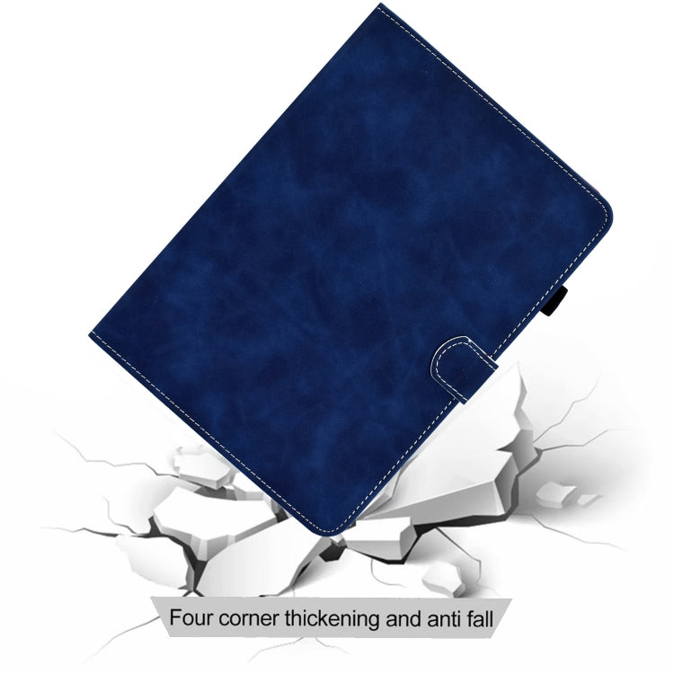 For iPad Pro 11 2024 Cowhide Texture Tablet Leather Smart Case(Blue) - iPad Pro 11 2024 Cases by PMC TechLife | Online Shopping South Africa | PMC TechLife | Buy Now Pay Later Mobicred