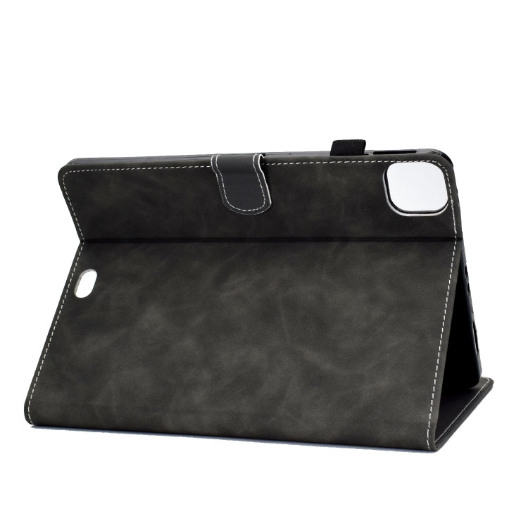 For iPad Pro 11 2024 Cowhide Texture Tablet Leather Smart Case(Grey) - iPad Pro 11 2024 Cases by PMC Jewellery | Online Shopping South Africa | PMC Jewellery | Buy Now Pay Later Mobicred