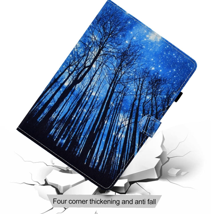 For iPad Pro 11 2024 Painted Stitching Smart Leather Tablet Case(Forest) - iPad Pro 11 2024 Cases by PMC Jewellery | Online Shopping South Africa | PMC Jewellery | Buy Now Pay Later Mobicred