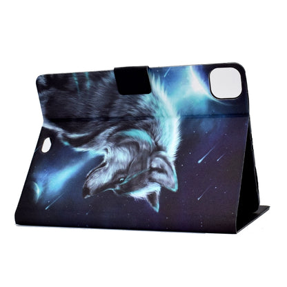 For iPad Pro 11 2024 Colored Drawing Smart Leather Tablet Case(Wolf) - iPad Pro 11 2024 Cases by PMC Jewellery | Online Shopping South Africa | PMC Jewellery | Buy Now Pay Later Mobicred