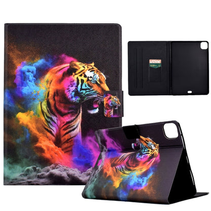 For iPad Pro 11 2024 Colored Drawing Smart Leather Tablet Case(Tiger) - iPad Pro 11 2024 Cases by PMC Jewellery | Online Shopping South Africa | PMC Jewellery | Buy Now Pay Later Mobicred