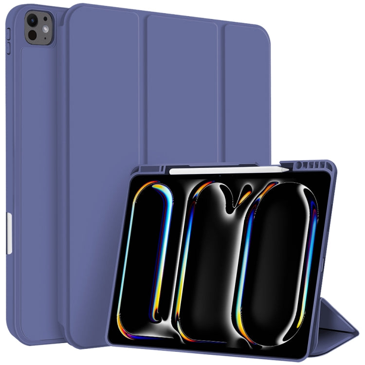 For iPad Pro 11 2024 3-fold TPU Smart Leather Tablet Case with Pen Slot(Royal Blue) - iPad Pro 11 2024 Cases by PMC TechLife | Online Shopping South Africa | PMC TechLife | Buy Now Pay Later Mobicred