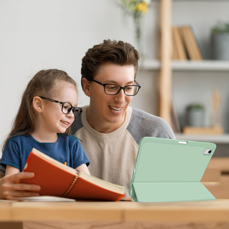 For iPad Pro 13 2024 3-fold TPU Smart Leather Tablet Case with Pen Slot(Green) - iPad Pro 13 2024 Cases by PMC TechLife | Online Shopping South Africa | PMC TechLife | Buy Now Pay Later Mobicred