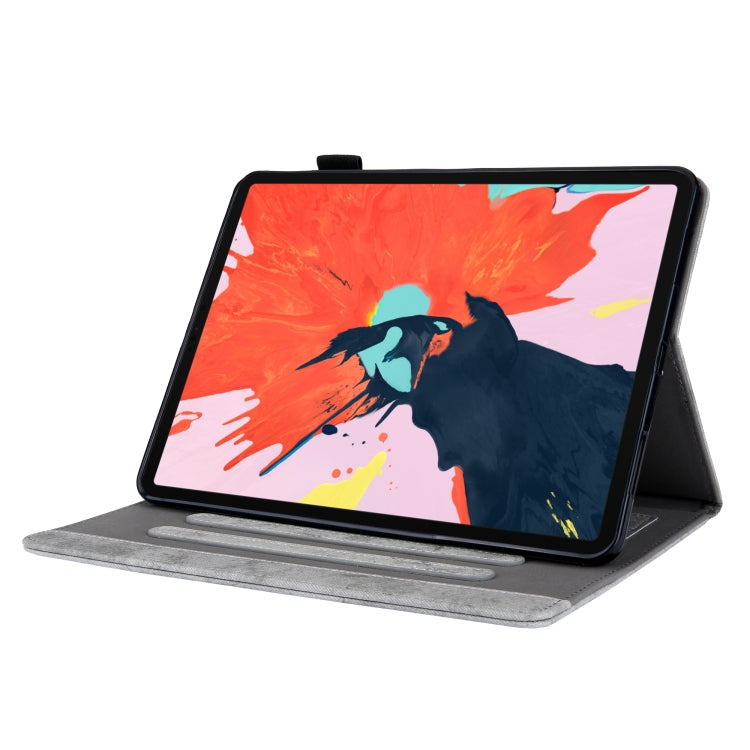 For iPad Pro 11 2024 Cloth Texture Leather Tablet Case(Grey) - iPad Pro 11 2024 Cases by PMC TechLife | Online Shopping South Africa | PMC TechLife | Buy Now Pay Later Mobicred