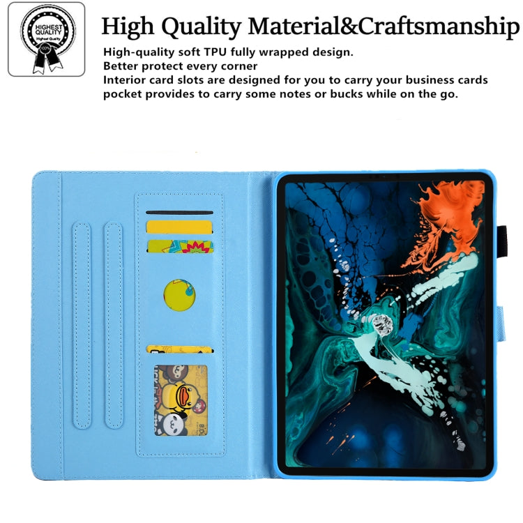 For iPad Pro 11 2024 Colored Drawing Leather Smart Tablet Case(White Gold Marble) - iPad Pro 11 2024 Cases by PMC TechLife | Online Shopping South Africa | PMC TechLife | Buy Now Pay Later Mobicred