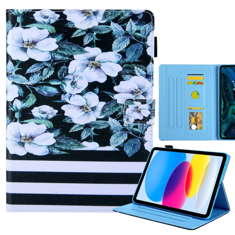For iPad Pro 11 2024 Colored Drawing Leather Smart Tablet Case(Pear Flowers) - iPad Pro 11 2024 Cases by PMC TechLife | Online Shopping South Africa | PMC TechLife | Buy Now Pay Later Mobicred
