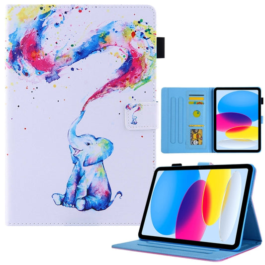 For iPad Pro 11 2024 Colored Drawing Leather Smart Tablet Case(Colorful Elephant) - iPad Pro 11 2024 Cases by PMC Jewellery | Online Shopping South Africa | PMC Jewellery | Buy Now Pay Later Mobicred